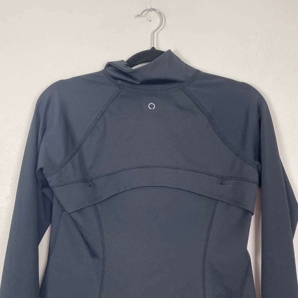 Skora Woman's Sz S Black Full Zip Long Sleeve‎ Athletic Jacket Thumb Holes - Picture 6 of 10